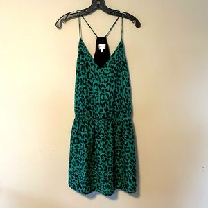 Milly Silk Emerald Green Dress NIB